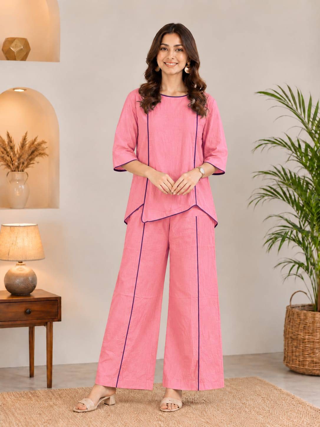 Women’s Top & Bottom Two Piece Western Tops LD1-Multi