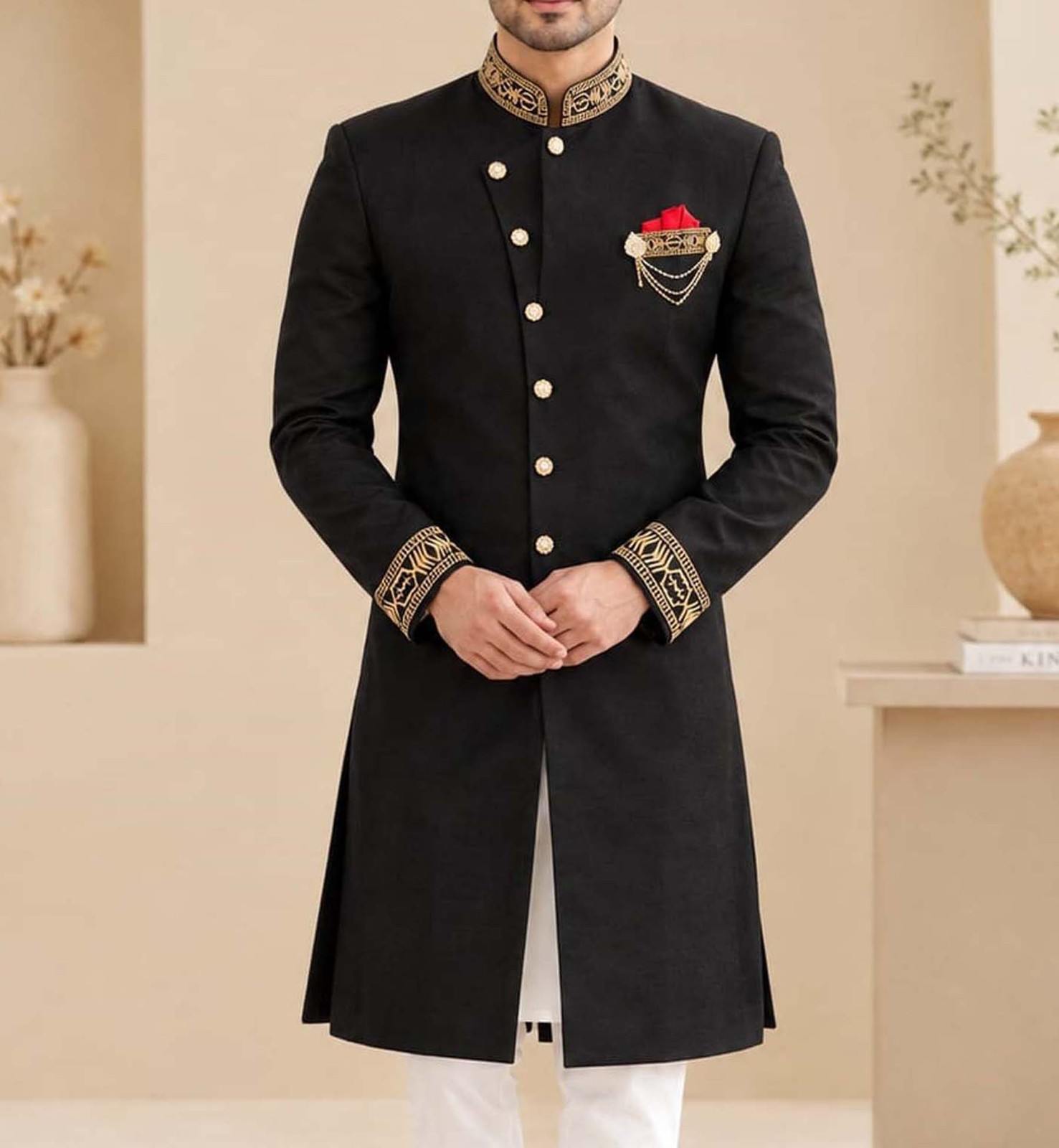 Sherwani Style Panjabi P-12BS