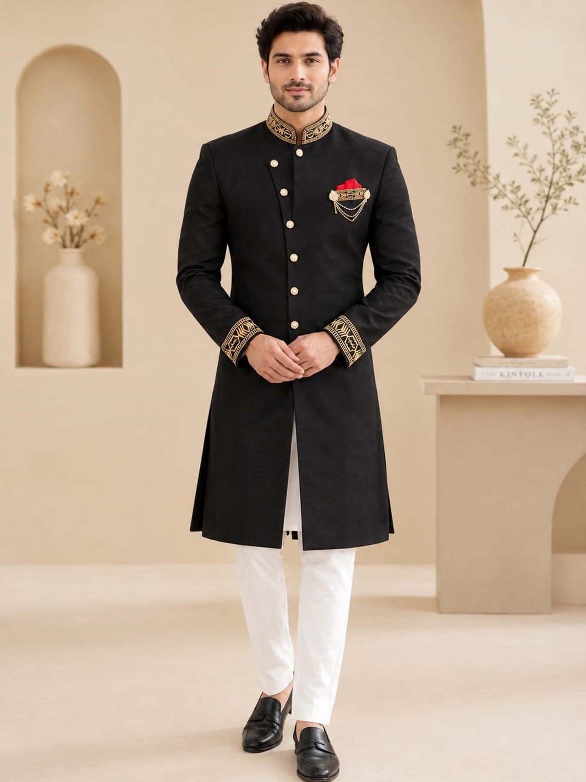 Sherwani Style Panjabi P-12BS