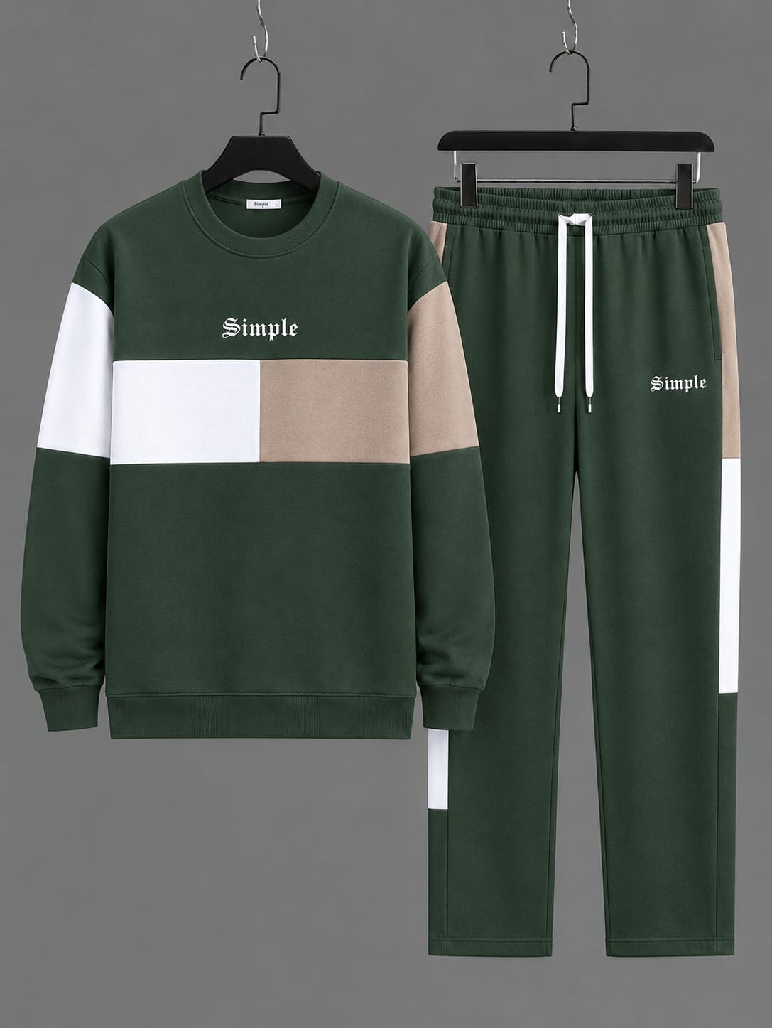 Premium Sweatshirt & Sweatpants Set SS-2Olive